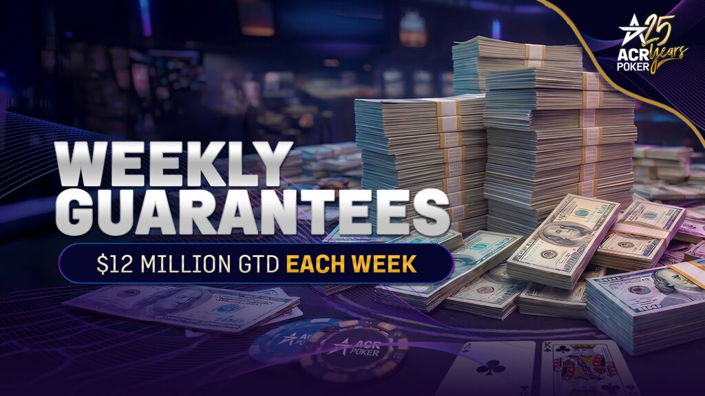 ACR Poker Delivers Over $9M in Weekly Guarantees—And It’s Not Just About Sunday