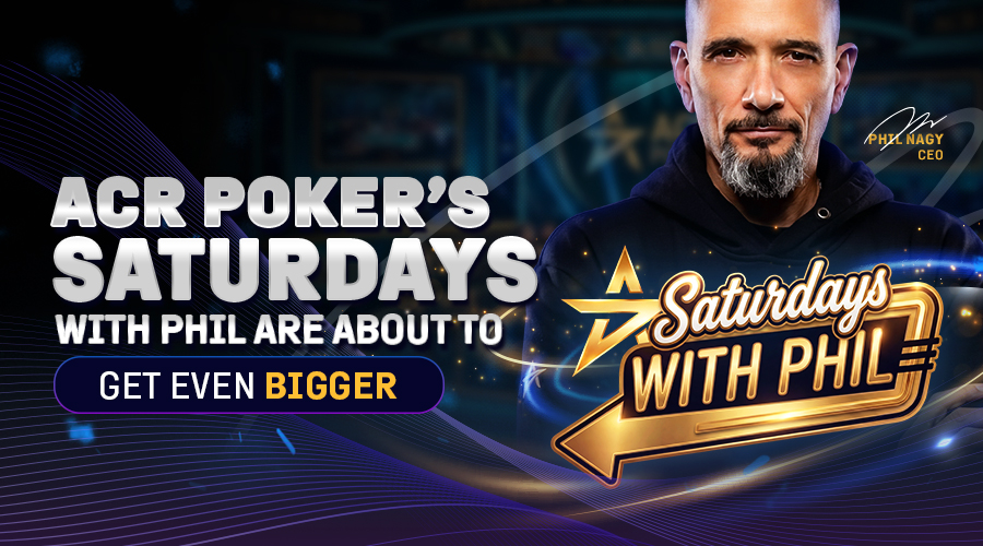 Программа «Субботы с Филом» от ACR Poker станет ещё масштабнее