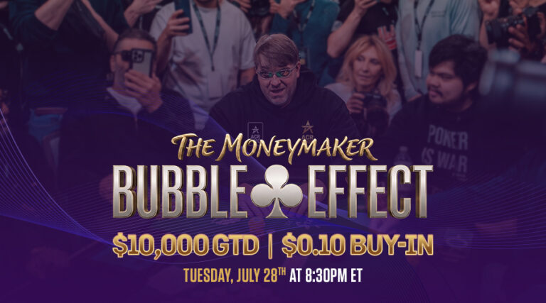 Вылет Монеймакера на «пузыре» Главного турнира WSOP послужил вдохновением для турнира ACR Poker с бай-ином 0,10 доллара