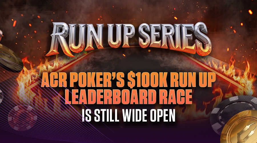 ACR Poker’s $100K Run Up Leaderboard Race Is Still Wide Open