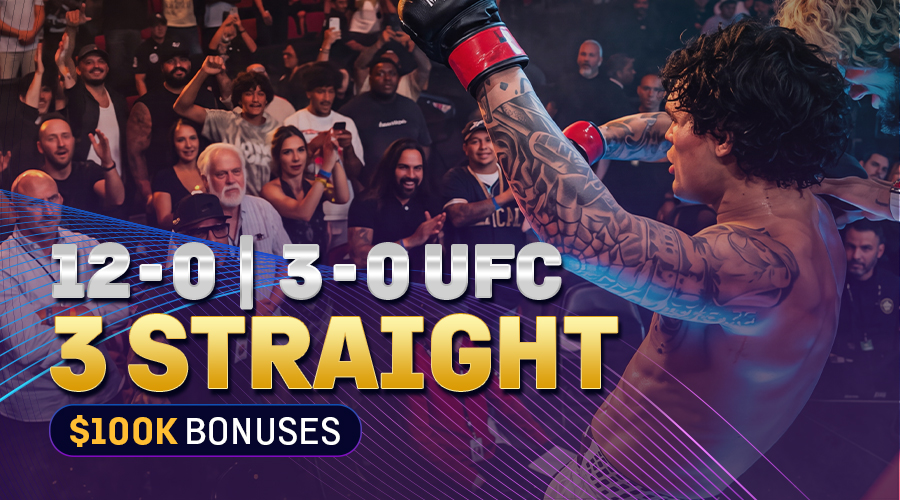 Tommy McMillen chega a 12 vitórias e nenhuma derrota e conquista seu terceiro bônus consecutivo de US$ 100 mil no UFC