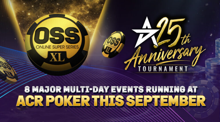 From $5.50 to $2,650: Eight Major Multi-Day Events Running at ACR Poker This September