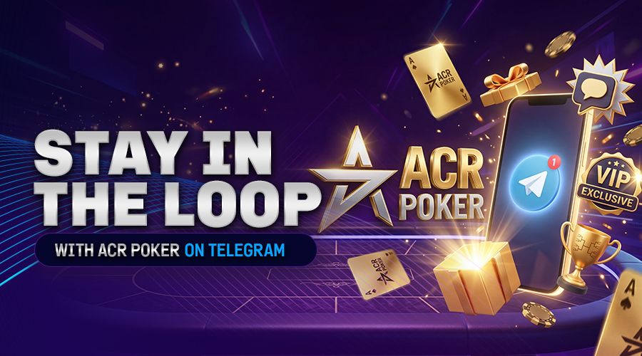 Fique por dentro das novidades do ACR Poker no Telegram