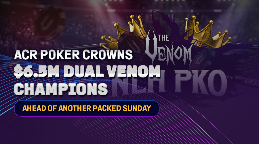 Los torneos PKO de Dual Venom reparten 6,86 millones de dólares mientras ACR Poker se centra en «Paradise» y «Halloween»